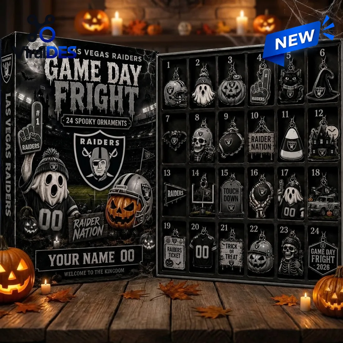 Las Vegas Raiders Game Day Fright Halloween Advent Calendar Las Vegas Raiders Game Day Fright Halloween Advent Calendar