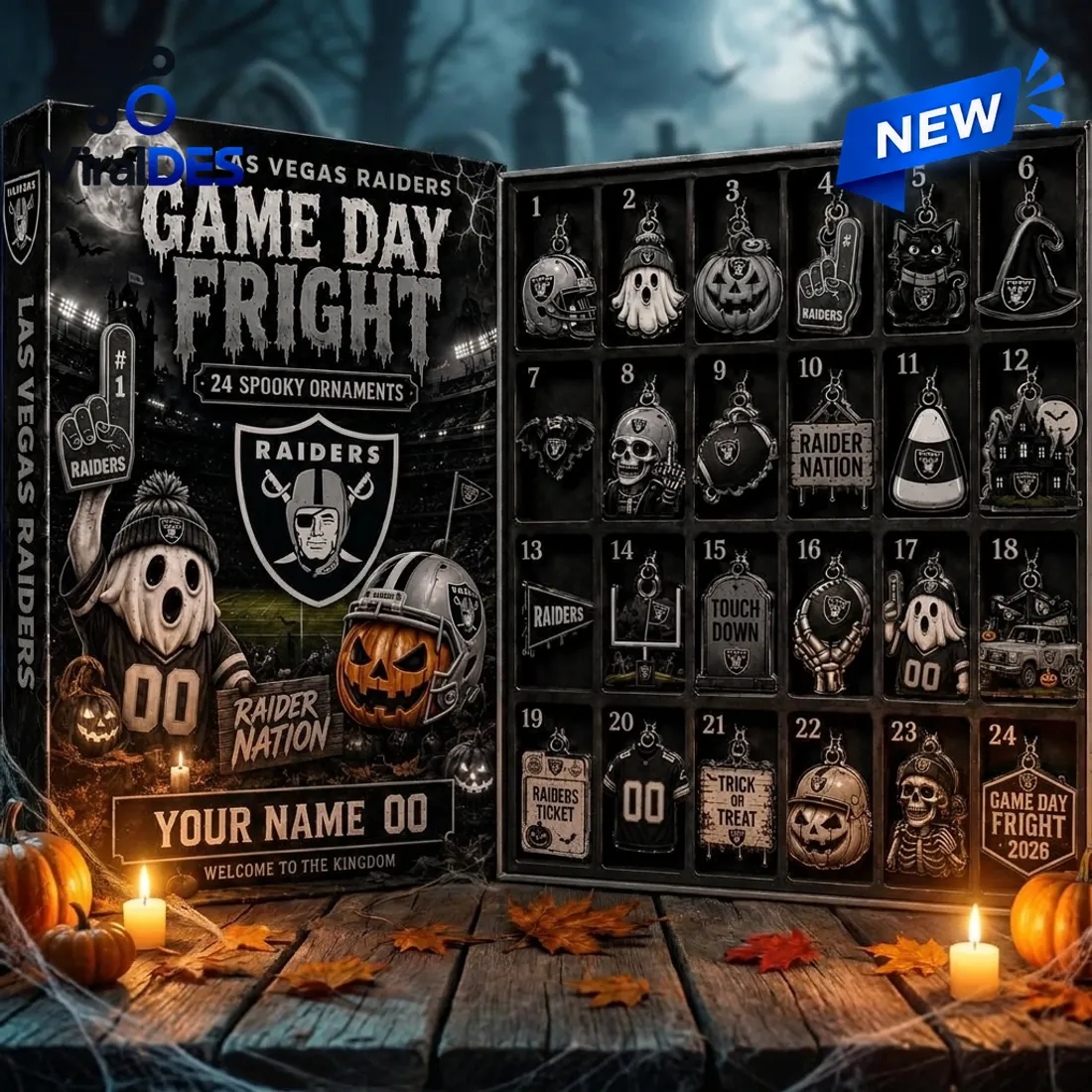Las Vegas Raiders Game Day Fright Halloween Advent Calendar Las Vegas Raiders Game Day Fright Halloween Advent Calendar