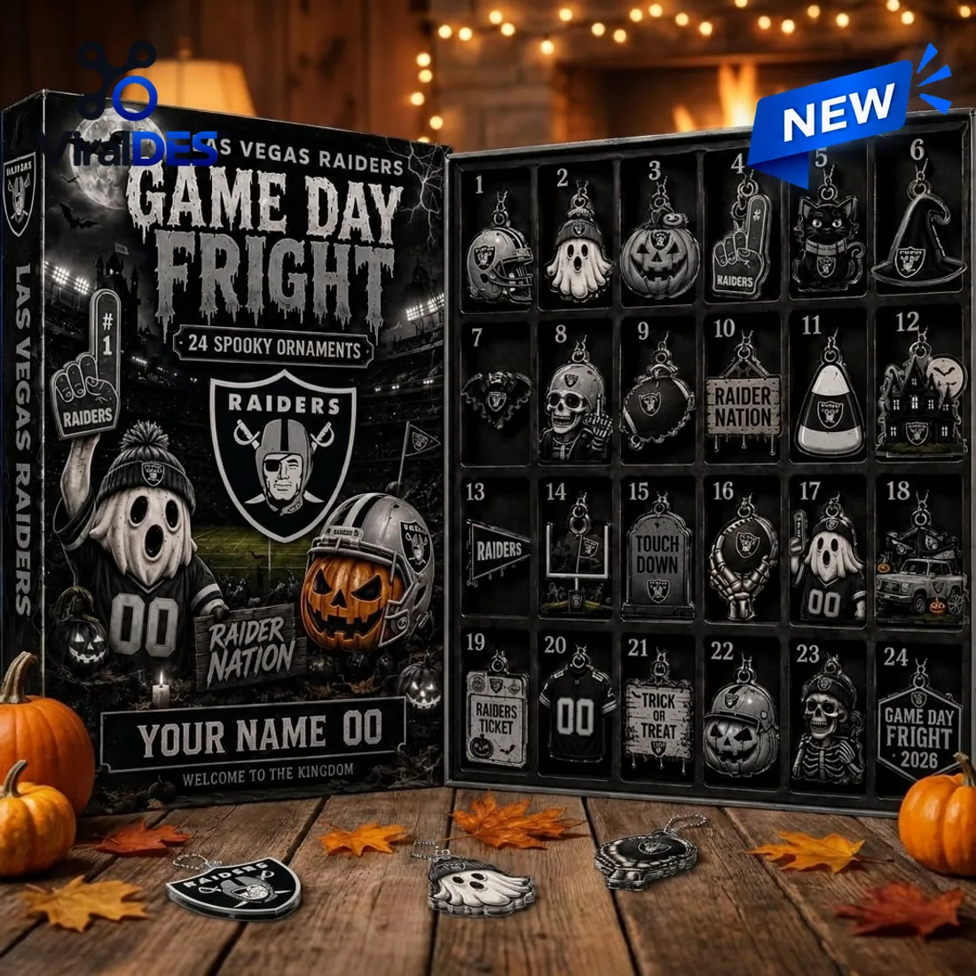 Las Vegas Raiders Game Day Fright Halloween Advent Calendar Las Vegas Raiders Game Day Fright Halloween Advent Calendar