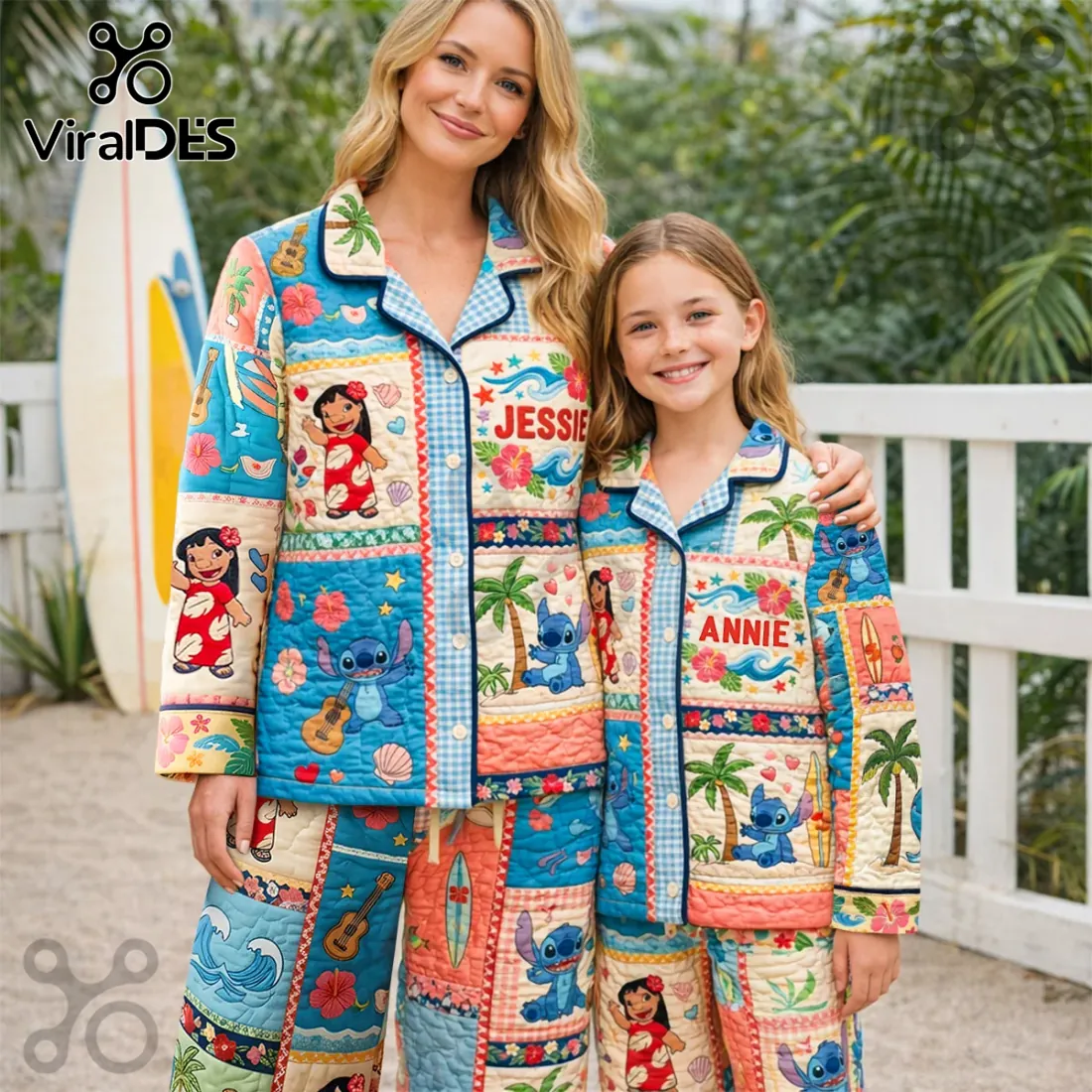 Lilo and Stitch Jessie Tropical Quilted Pajama Set Lilo and Stitch Jessie Tropical Quilted Pajama Set