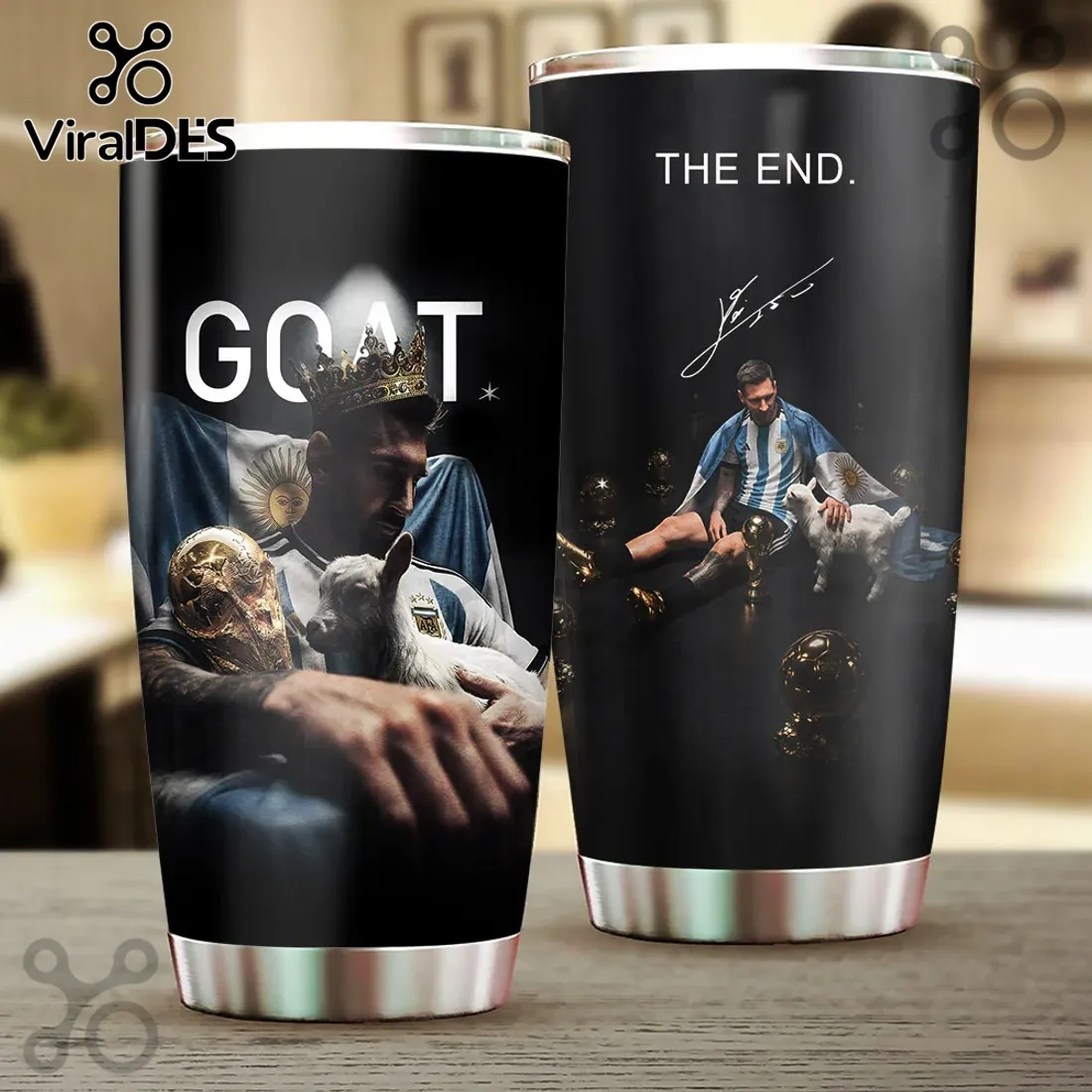 Lionel Messi World Cup Champion Stainless Steel Tumbler Lionel Messi World Cup Champion Stainless Steel Tumbler
