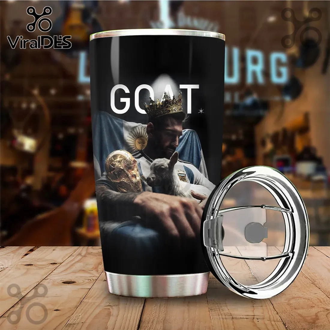 Lionel Messi World Cup Champion Stainless Steel Tumbler Lionel Messi World Cup Champion Stainless Steel Tumbler