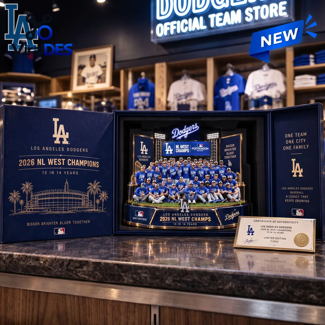 Los Angeles Dodgers 2026 NL West Champions Acrylic Plaque Los Angeles Dodgers 2026 NL West Champions Acrylic Plaque