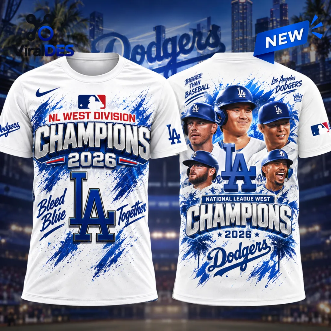 Los Angeles Dodgers 2026 NL West Division Champions Shirt Los Angeles Dodgers 2026 NL West Division Champions Shirt