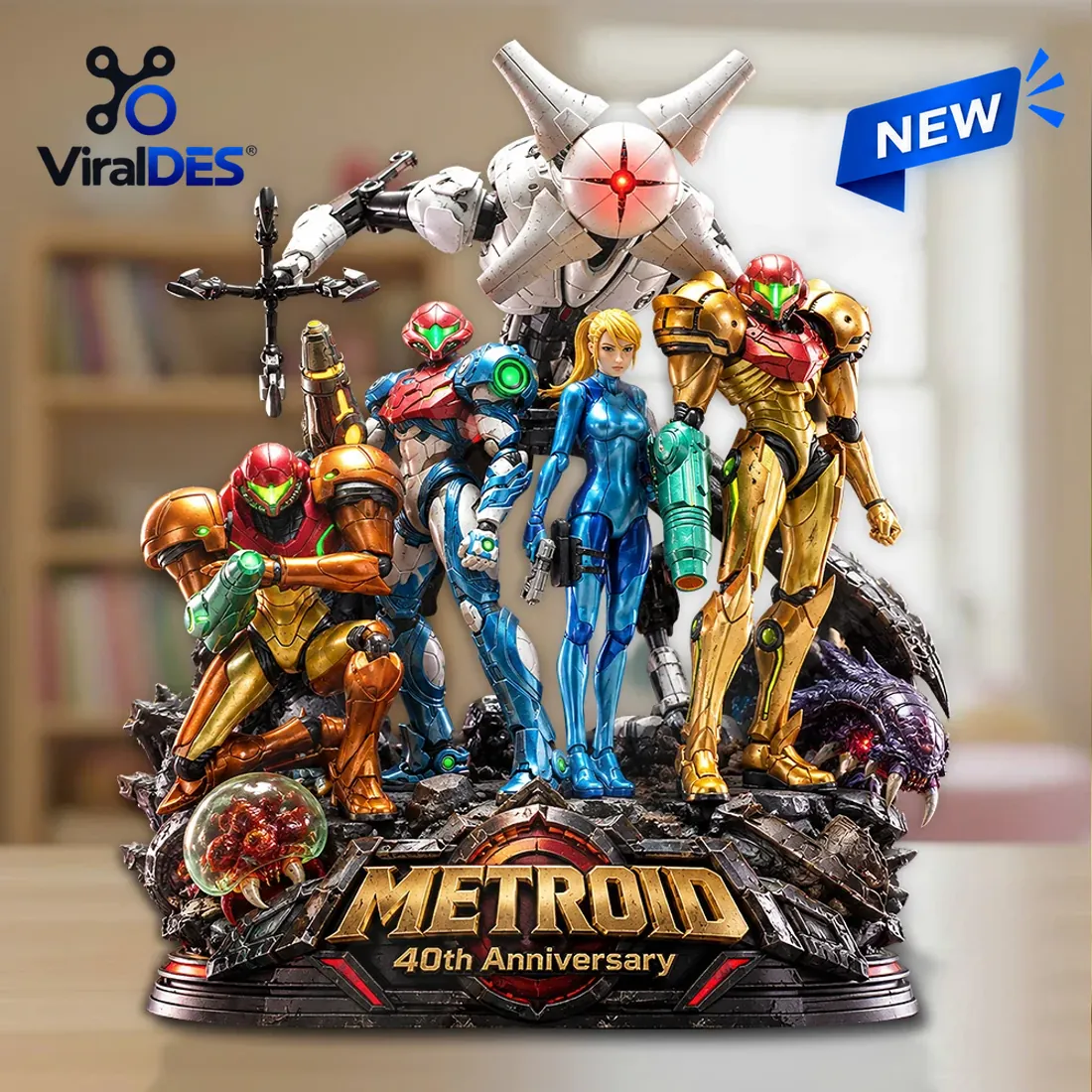 Metroid 40th Anniversary Samus Aran Acrylic Plaque Metroid 40th Anniversary Samus Aran Acrylic Plaque