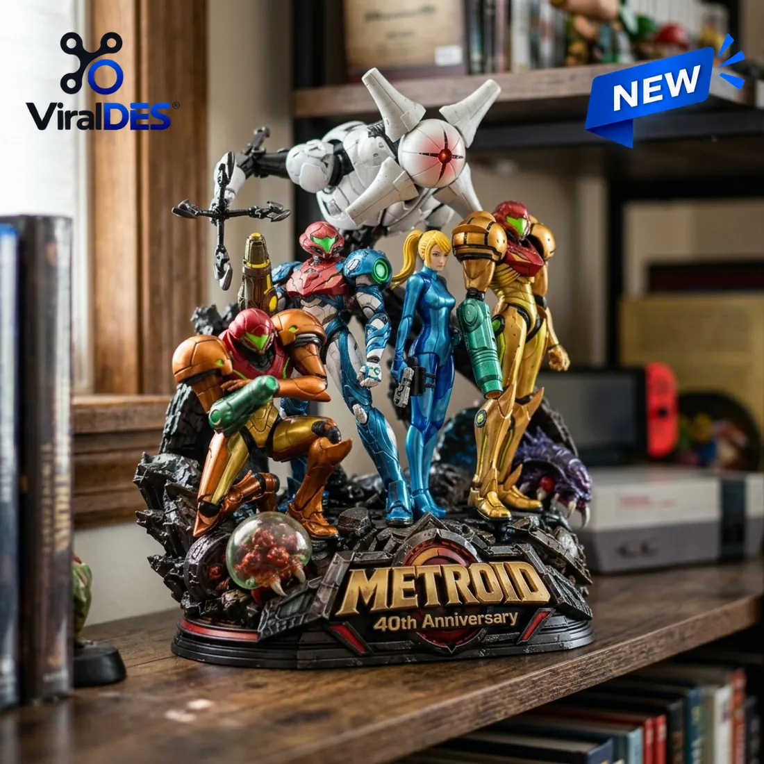 Metroid 40th Anniversary Samus Aran Acrylic Plaque Metroid 40th Anniversary Samus Aran Acrylic Plaque
