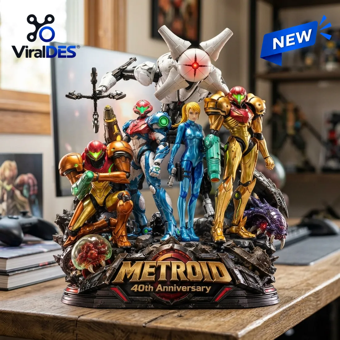 Metroid 40th Anniversary Samus Aran Acrylic Plaque Metroid 40th Anniversary Samus Aran Acrylic Plaque