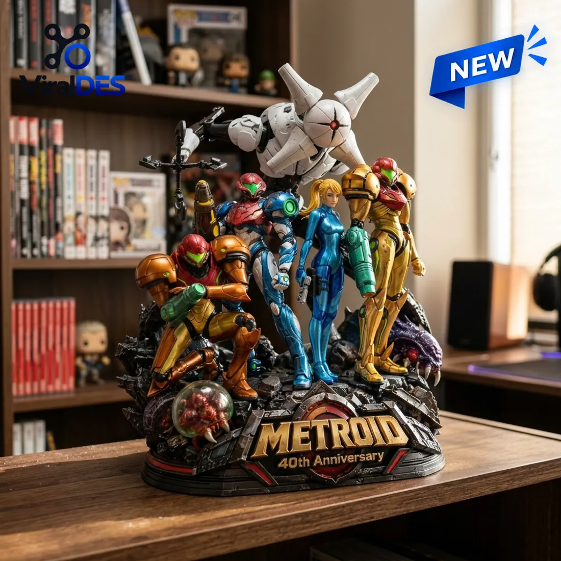 Metroid 40th Anniversary Samus Aran Acrylic Plaque Metroid 40th Anniversary Samus Aran Acrylic Plaque