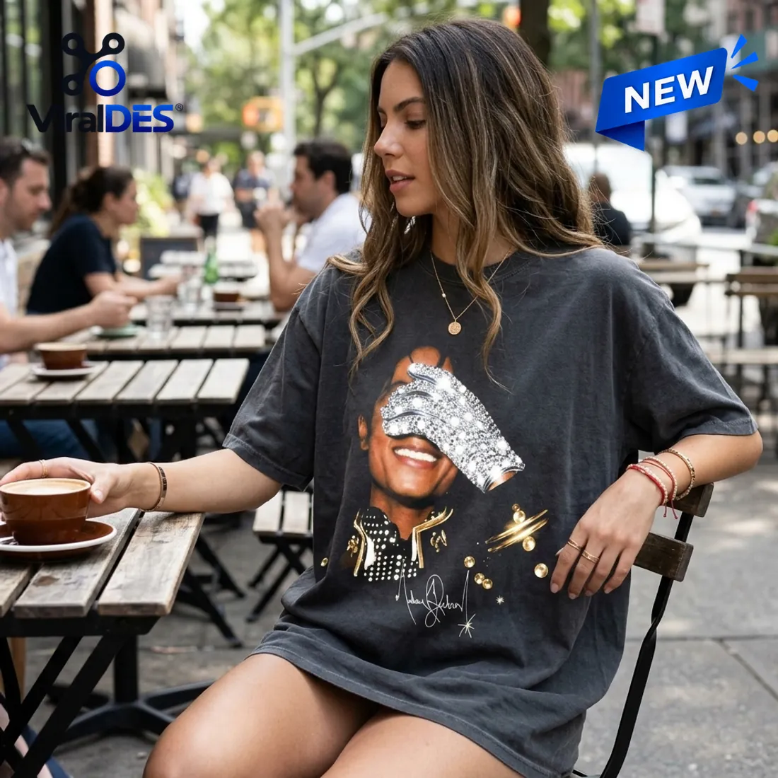 Michael Jackson Bad World Tour Charcoal Grey Shirt Michael Jackson Bad World Tour Charcoal Grey Shirt