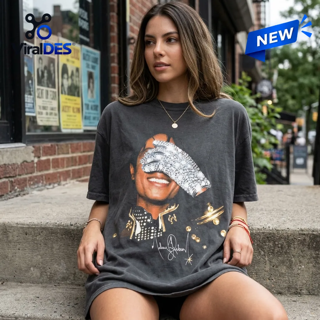 Michael Jackson Bad World Tour Charcoal Grey Shirt Michael Jackson Bad World Tour Charcoal Grey Shirt