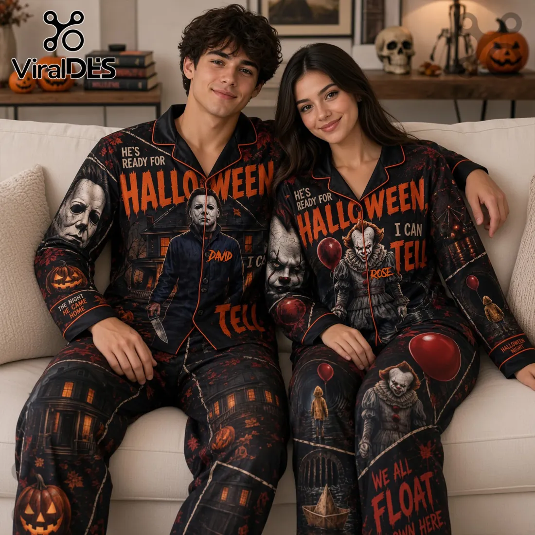 Michael Myers Horror Movie Personalized Pajama Set Michael Myers Horror Movie Personalized Pajama Set
