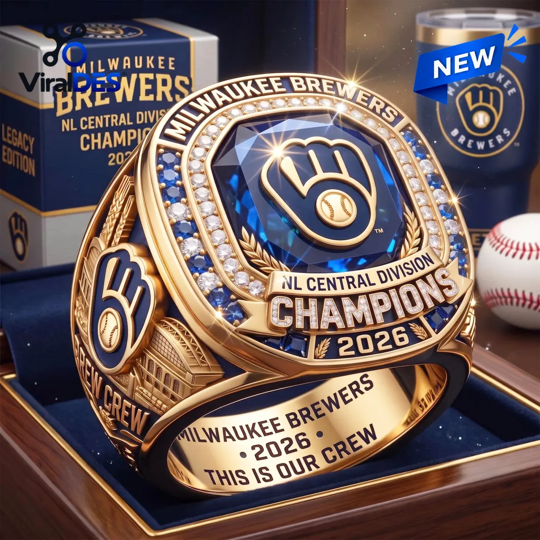 Milwaukee Brewers 2026 Championship Ring Milwaukee Brewers 2026 Championship Ring