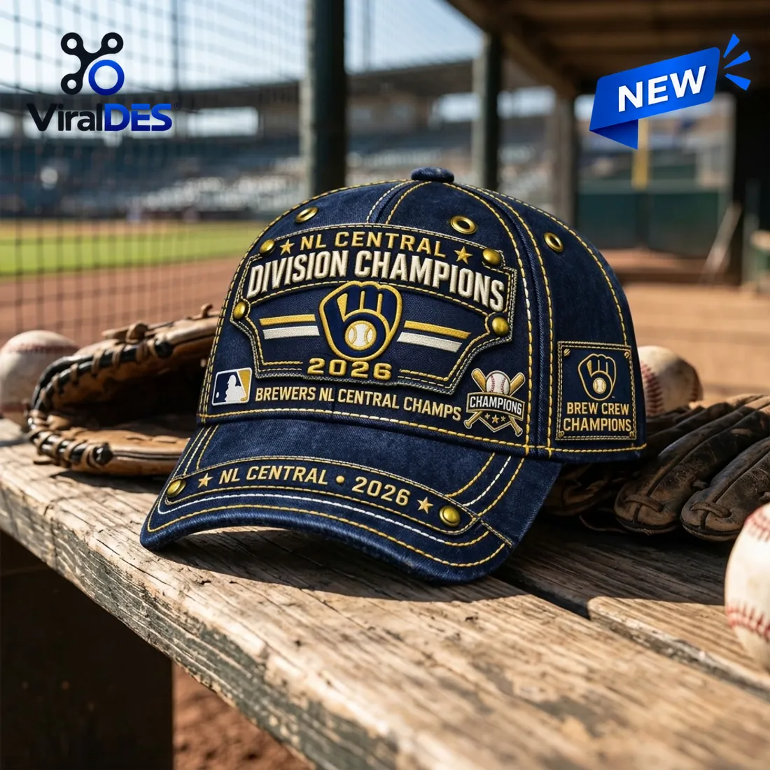Milwaukee Brewers 2026 Division Champions Cap Milwaukee Brewers 2026 Division Champions Cap