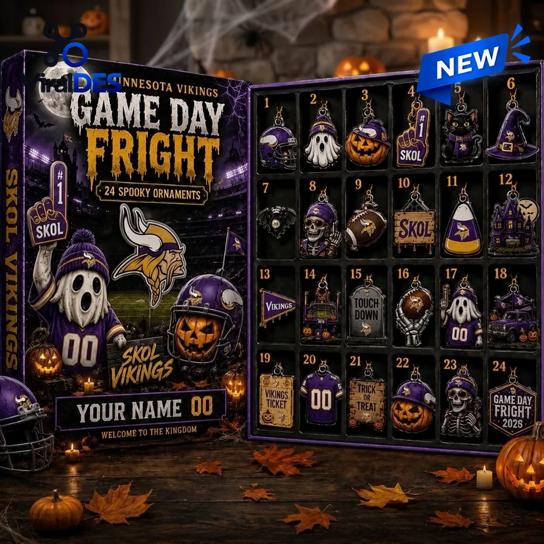 Minnesota Vikings Game Day Fright Halloween Advent Calendar Minnesota Vikings Game Day Fright Halloween Advent Calendar