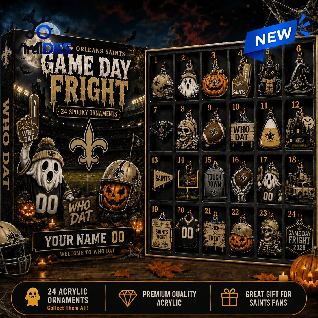 New Orleans Saints Halloween 2026 Advent Calendar New Orleans Saints Halloween 2026 Advent Calendar