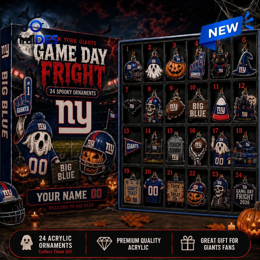 New York Giants Halloween 2026 Advent Calendar New York Giants Halloween 2026 Advent Calendar
