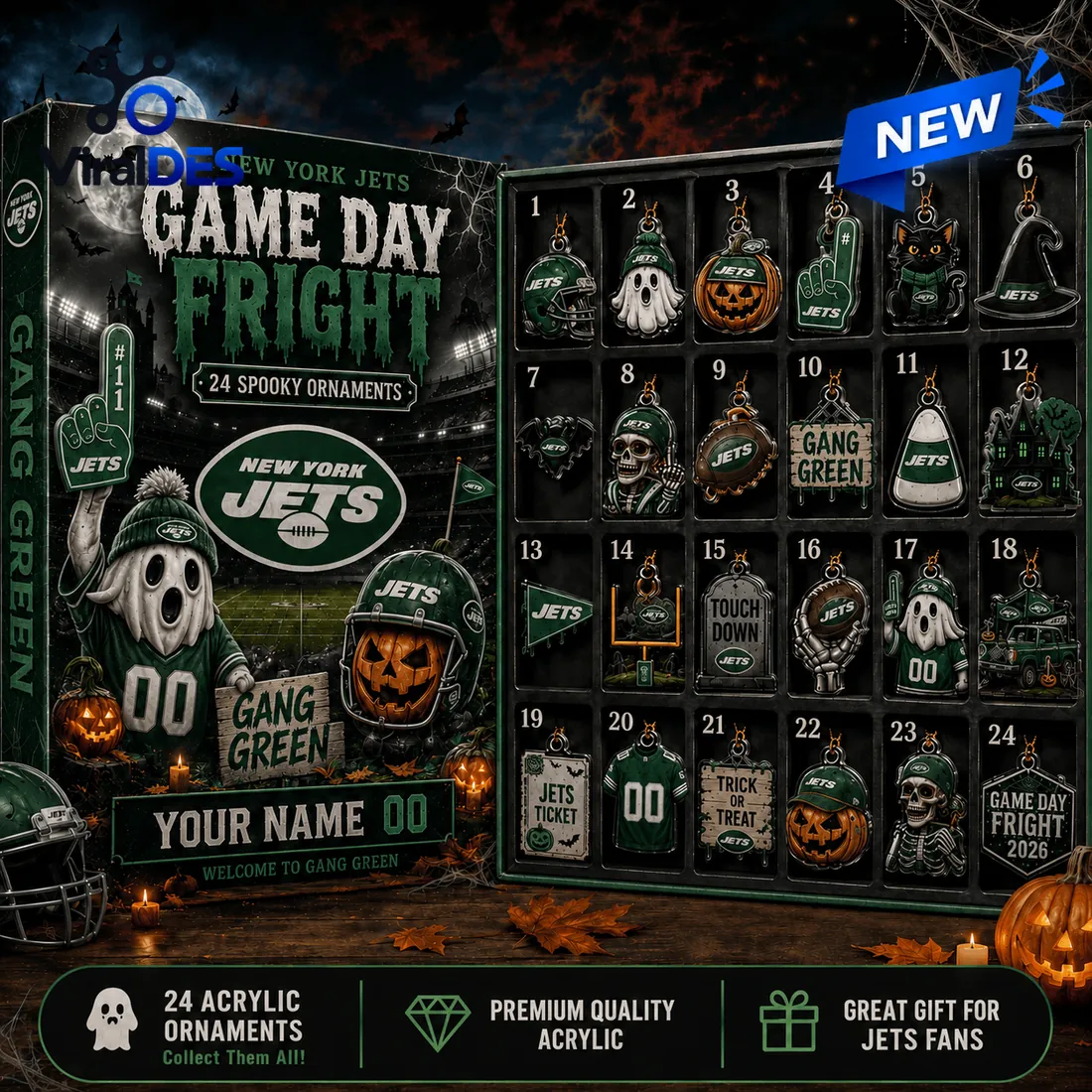 New York Jets Halloween Advent Calendar 2026 New York Jets Halloween Advent Calendar 2026