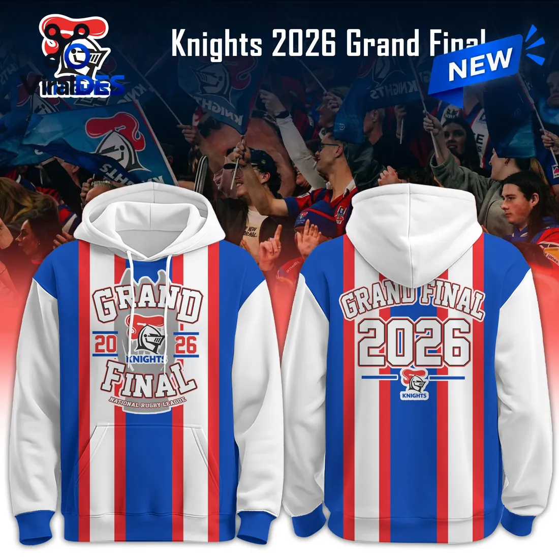 Newcastle Knights 2026 Grand Final Pullover Hoodie Newcastle Knights 2026 Grand Final Pullover Hoodie