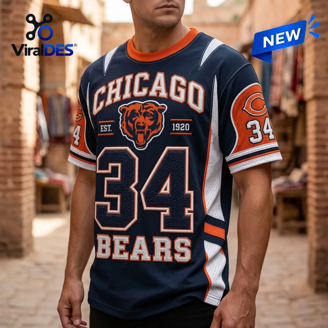 NFL Chicago Bears 34 Custom Name Shirt NFL Chicago Bears 34 Custom Name Shirt