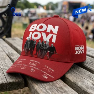 Bon Jovi Forever Tour Red Baseball Cap Bon Jovi Forever Tour Red Baseball Cap