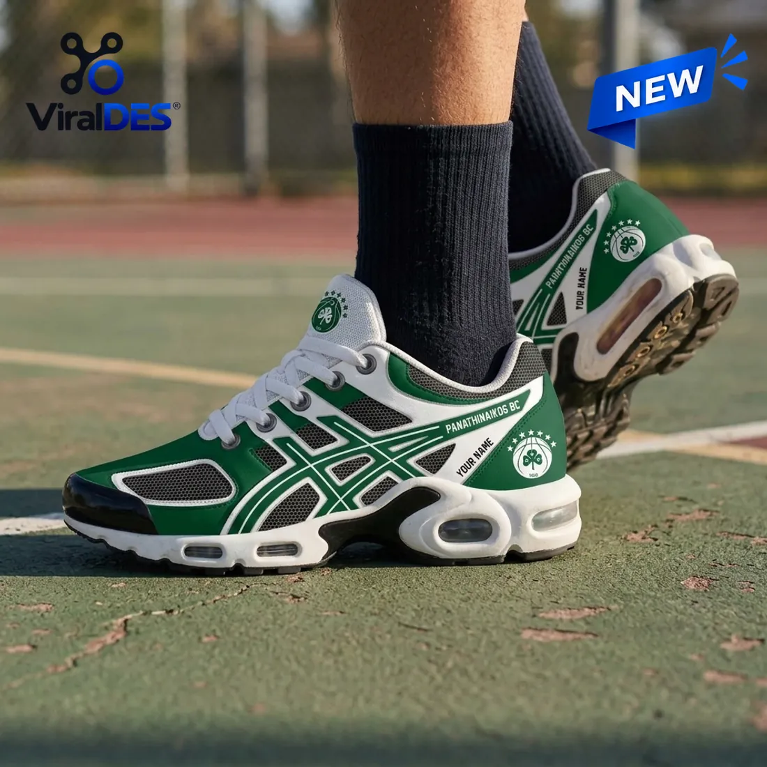 Panathinaikos BC Green Personalized Air Max Plus Sneakers Panathinaikos BC Green Personalized Air Max Plus Sneakers