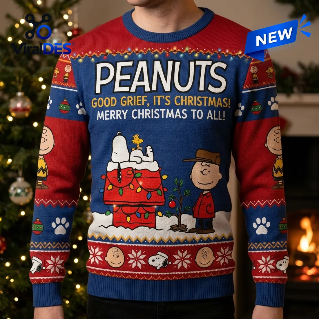 Peanuts Snoopy Christmas Ugly Sweater Peanuts Snoopy Christmas Ugly Sweater