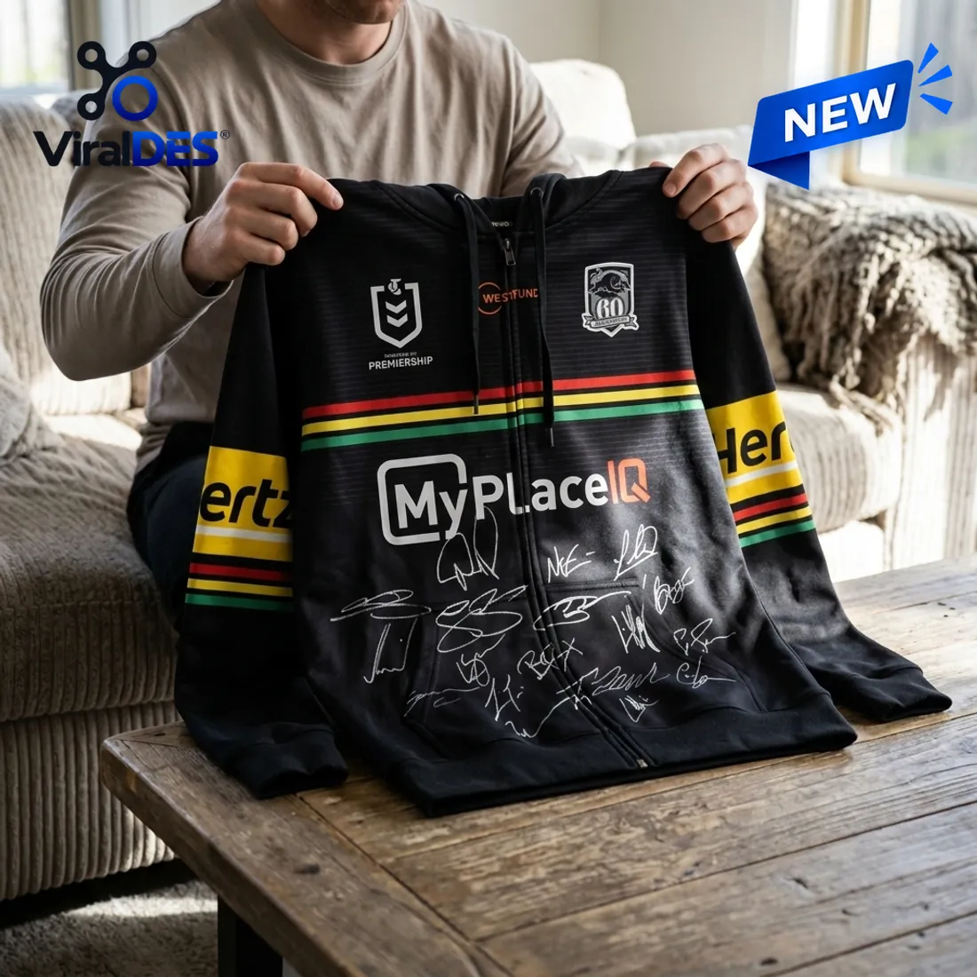 Penrith Panthers 2026 Black Signed Hoodie Penrith Panthers 2026 Black Signed Hoodie