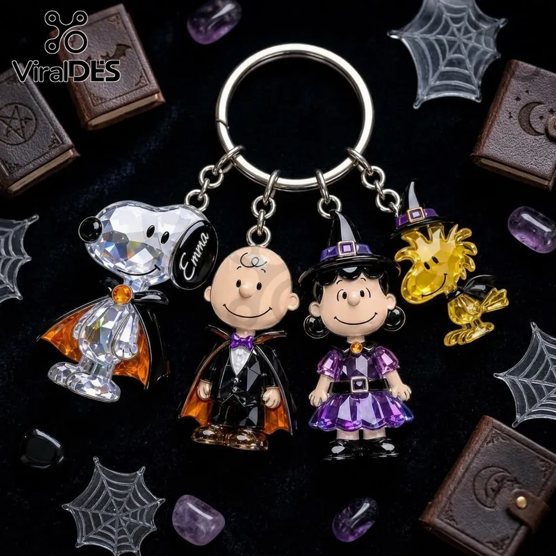 Personalized Snoopy Halloween Acrylic Keychain Personalized Snoopy Halloween Acrylic Keychain