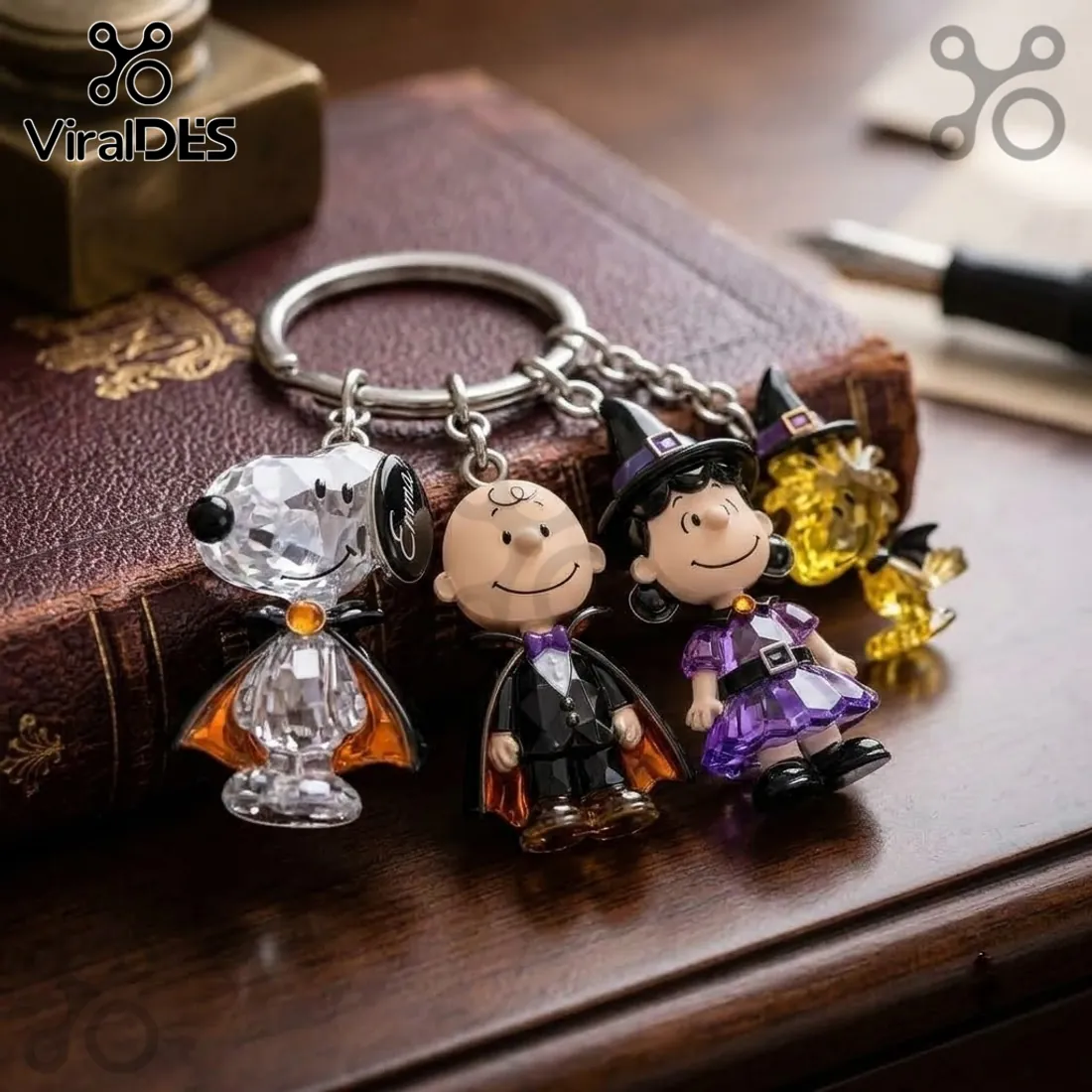Personalized Snoopy Halloween Acrylic Keychain Personalized Snoopy Halloween Acrylic Keychain