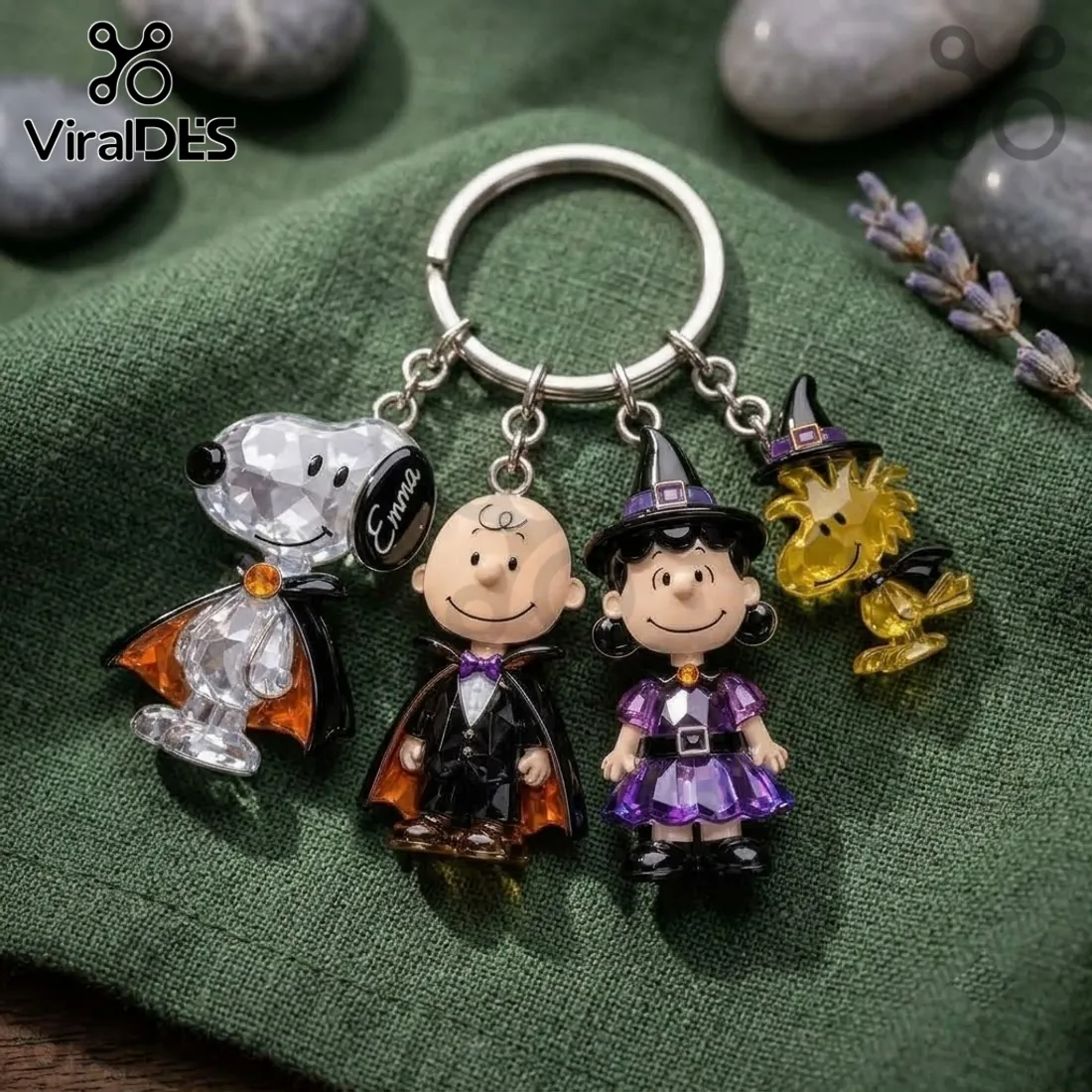 Personalized Snoopy Halloween Acrylic Keychain Personalized Snoopy Halloween Acrylic Keychain
