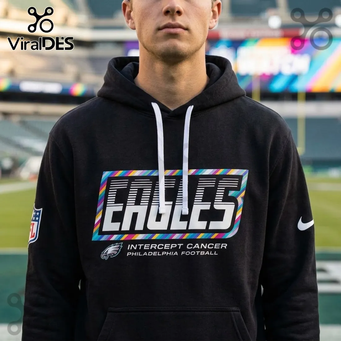 Philadelphia Eagles 2026 Crucial Catch Black Hoodie Philadelphia Eagles 2026 Crucial Catch Black Hoodie