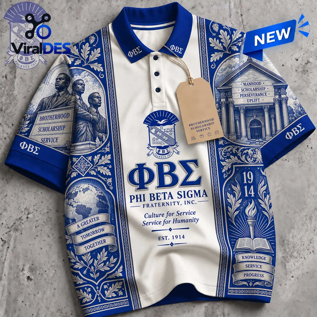 Premium Phi Beta Sigma Fraternity Polo Shirt Premium Phi Beta Sigma Fraternity Polo Shirt