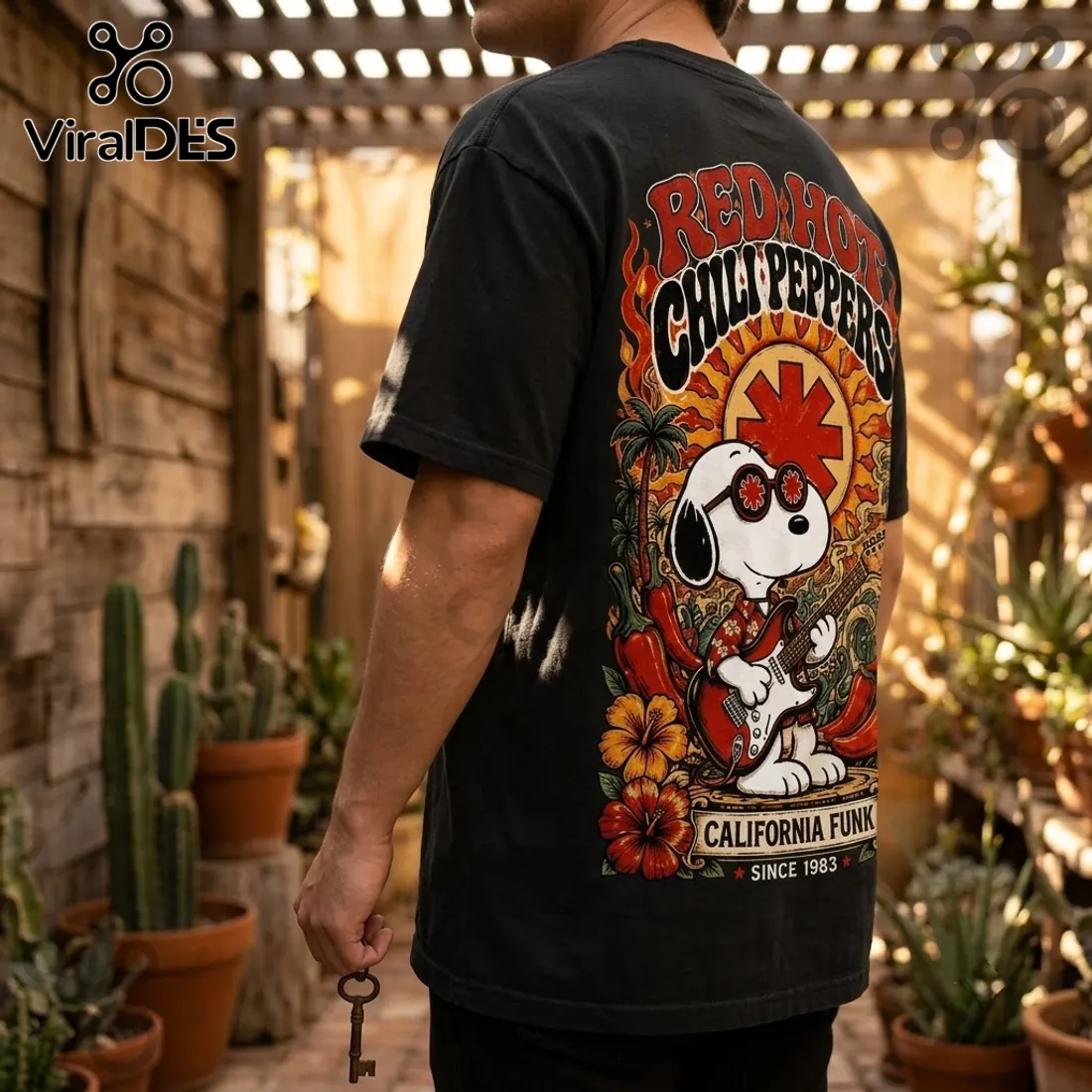 Red Hot Chili Peppers x Snoopy California Funk Shirt Red Hot Chili Peppers x Snoopy California Funk Shirt