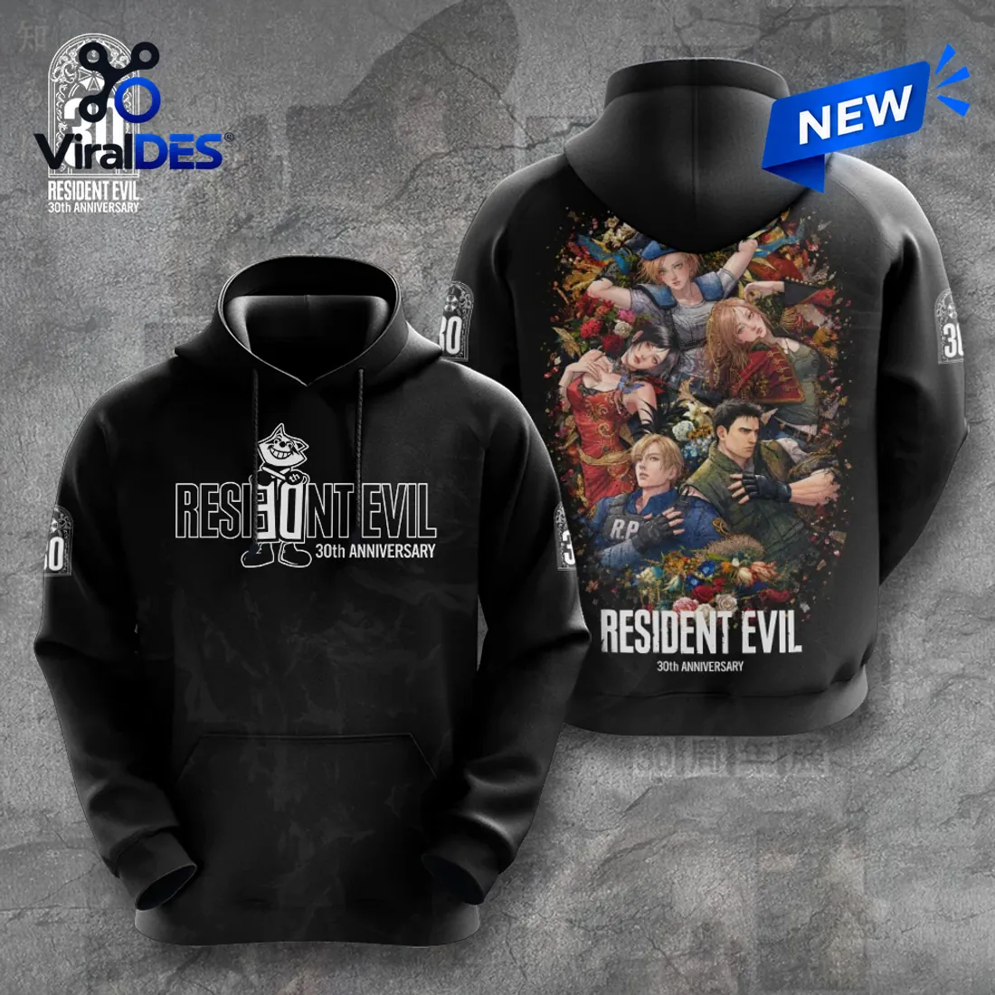 Resident Evil 30th Anniversary Black Shirt Resident Evil 30th Anniversary Black Shirt