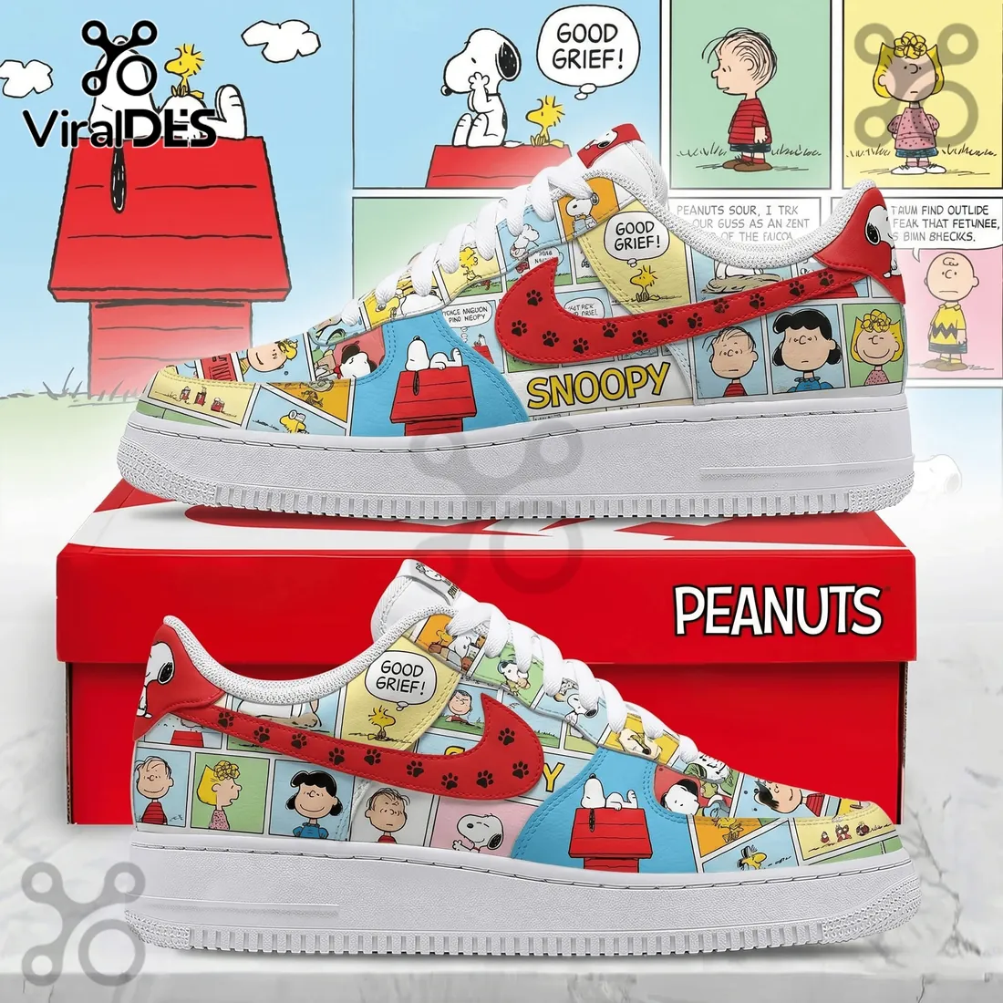 Snoopy Cartoon Character Air Force 1 Shoes Snoopy Cartoon Character Air Force 1 Shoes