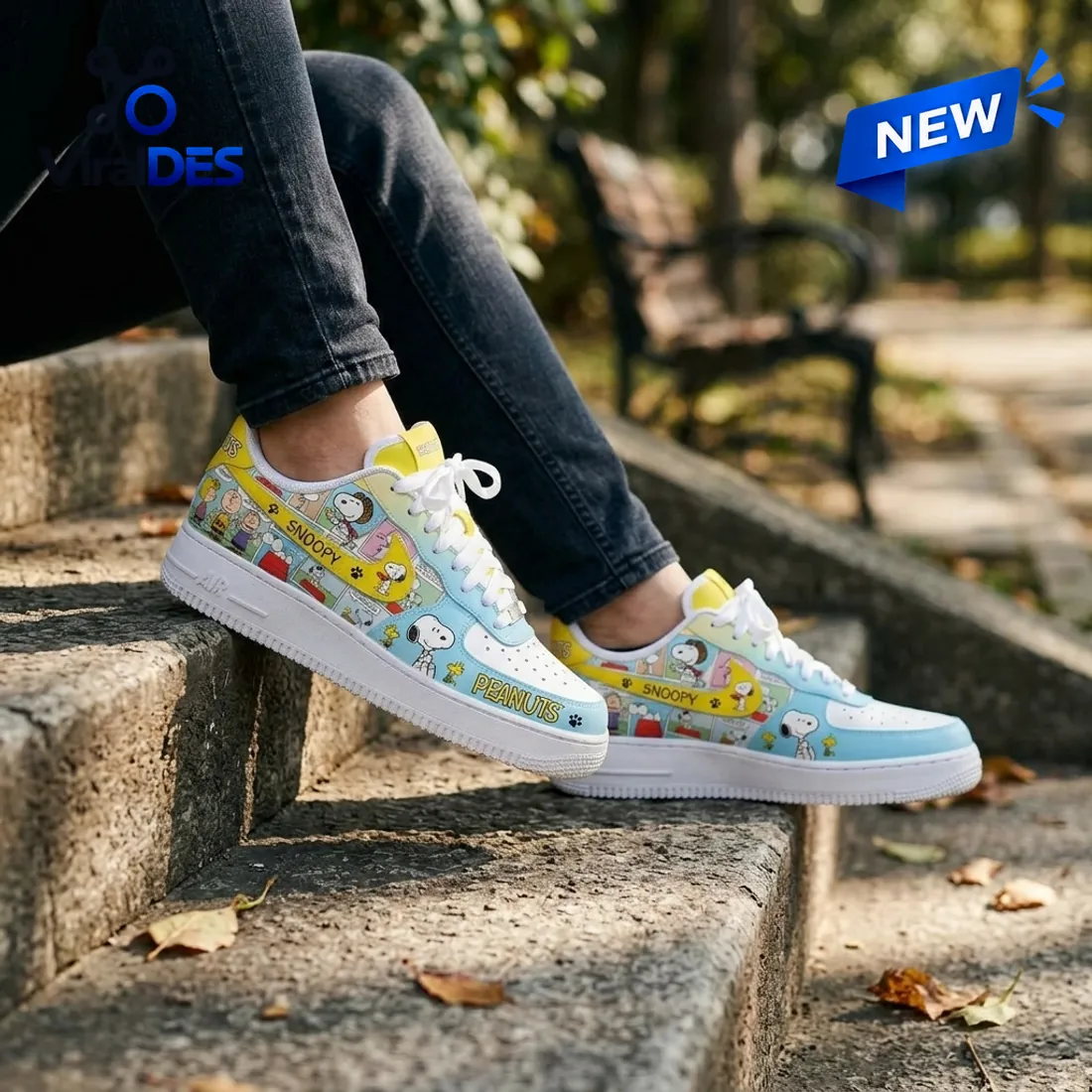 Snoopy Peanuts Custom Air Force 1 Sneakers Snoopy Peanuts Custom Air Force 1 Sneakers