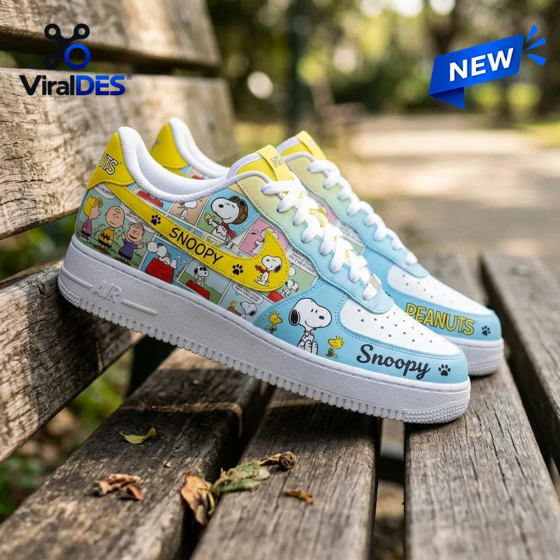 Snoopy Peanuts Custom Air Force 1 Sneakers Snoopy Peanuts Custom Air Force 1 Sneakers