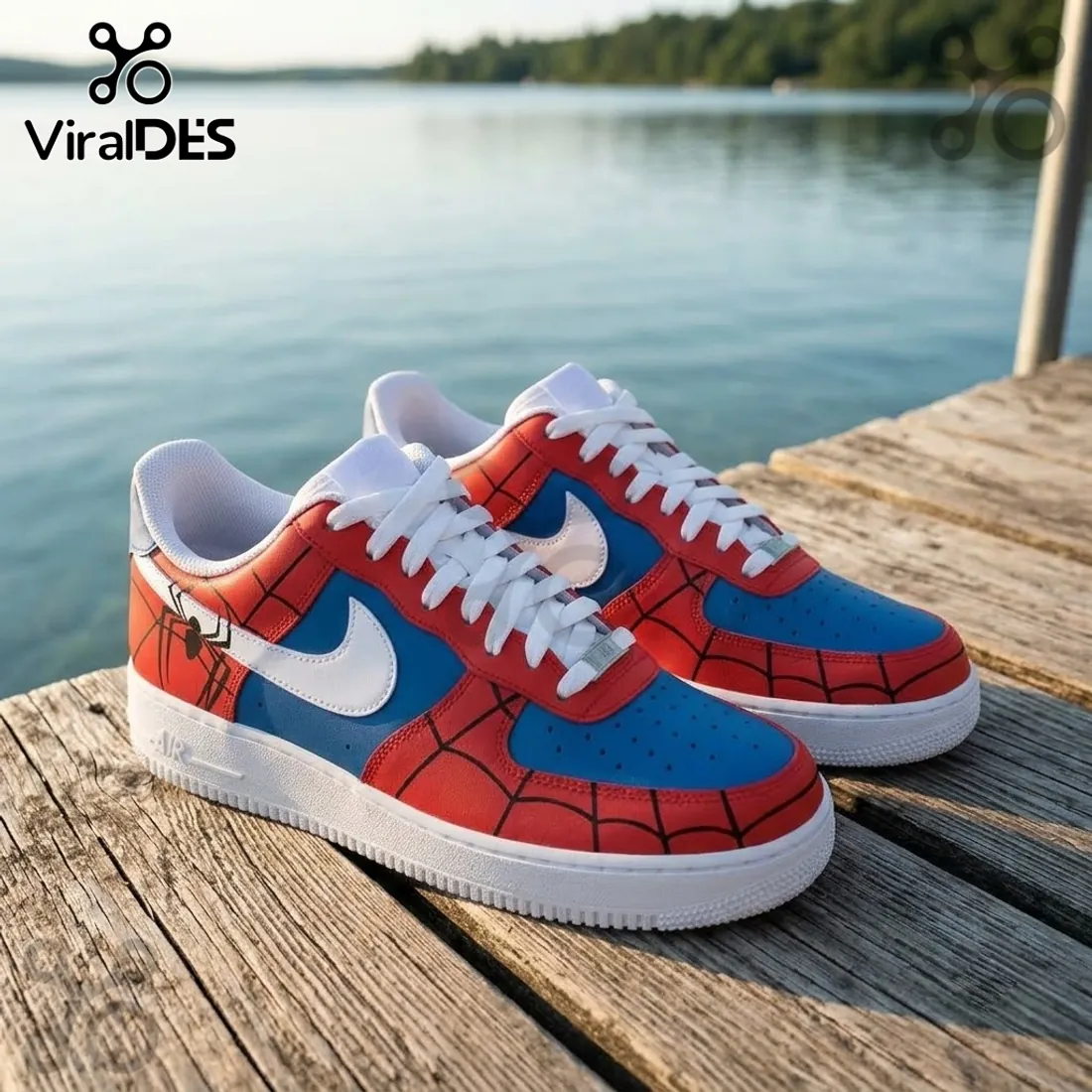 Spider-Man Marvel Character Air Force 1 Low Top Sneakers Spider-Man Marvel Character Air Force 1 Low Top Sneakers