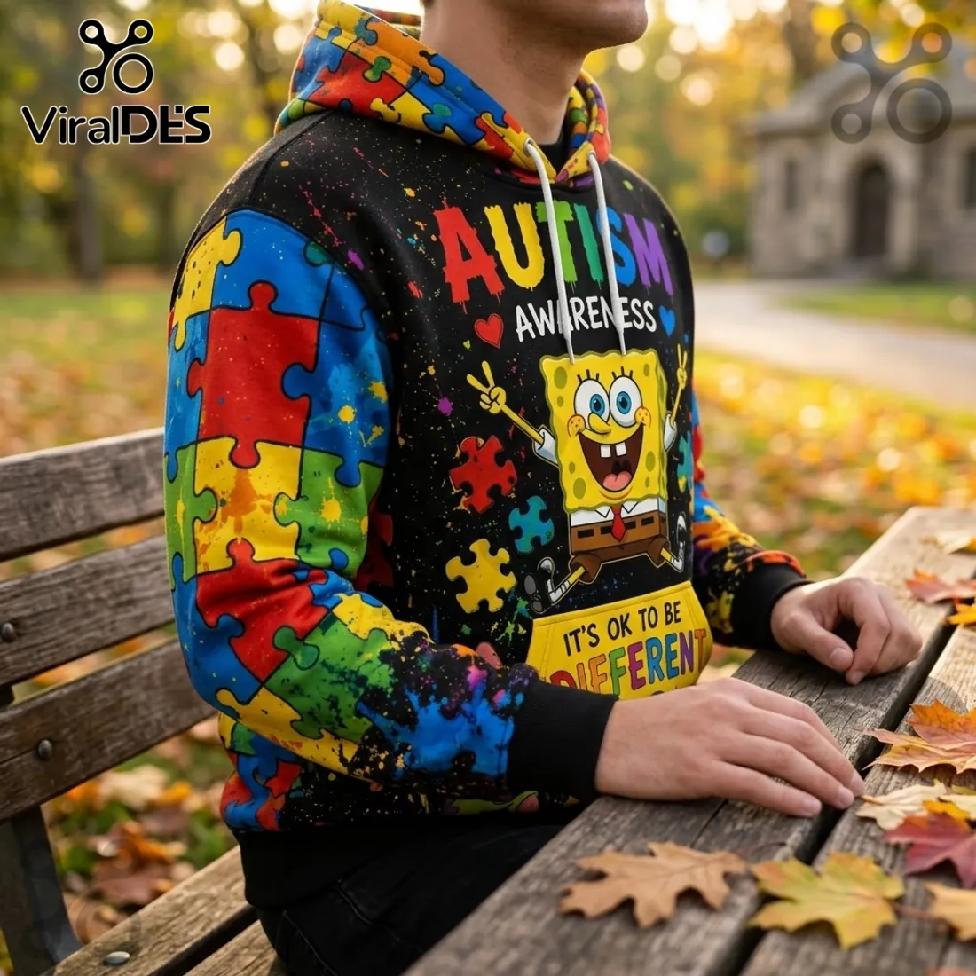 SpongeBob SquarePants Autism Awareness Halloween Hoodie SpongeBob SquarePants Autism Awareness Halloween Hoodie