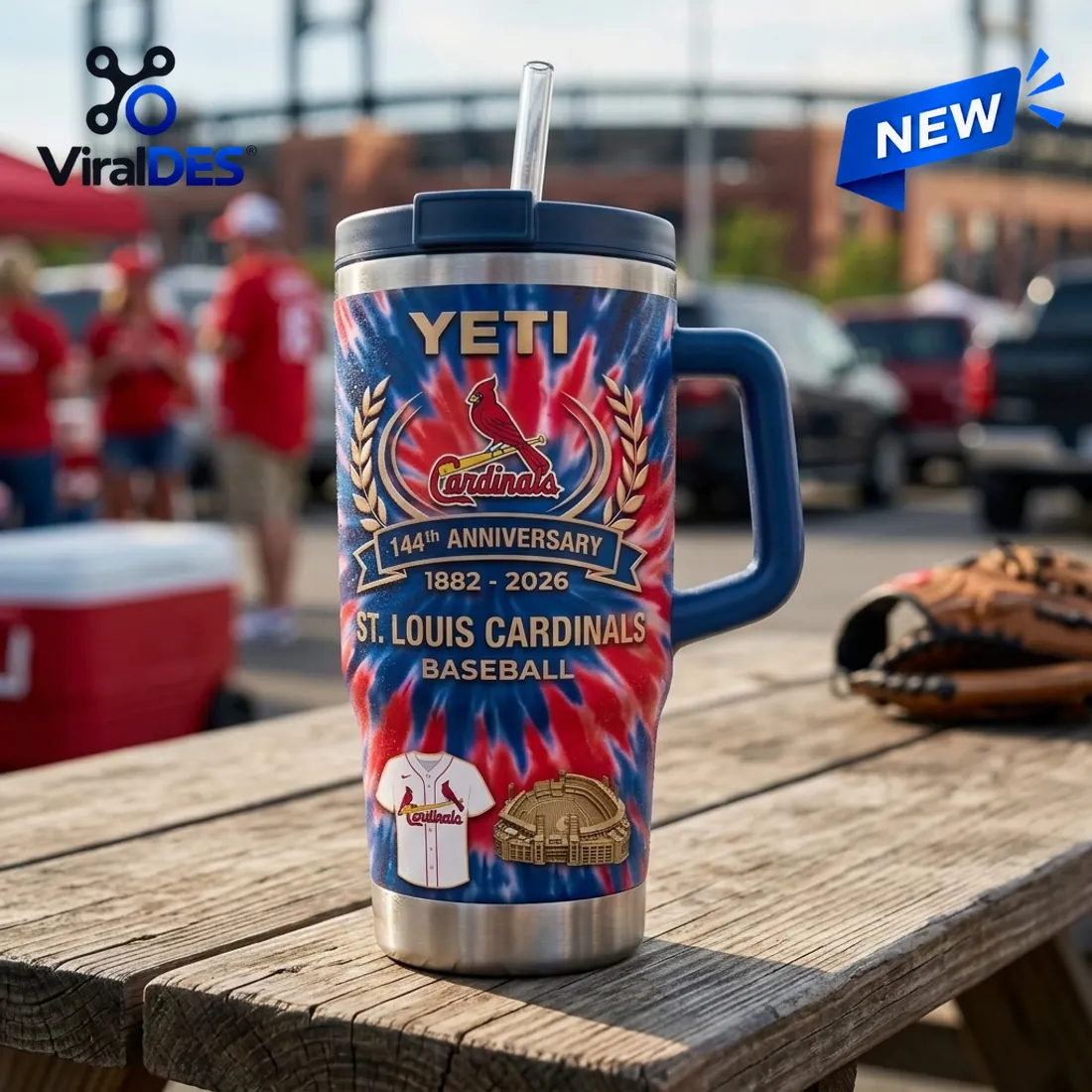 St. Louis Cardinals 144th Anniversary YETI Tumbler St. Louis Cardinals 144th Anniversary YETI Tumbler