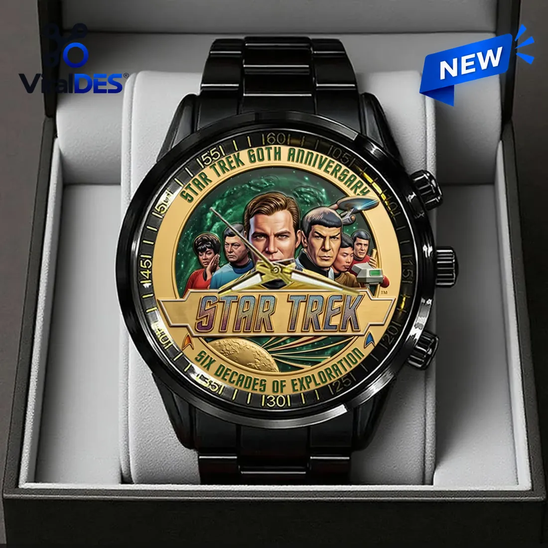 Star Trek 60th Anniversary Black Watch Star Trek 60th Anniversary Black Watch