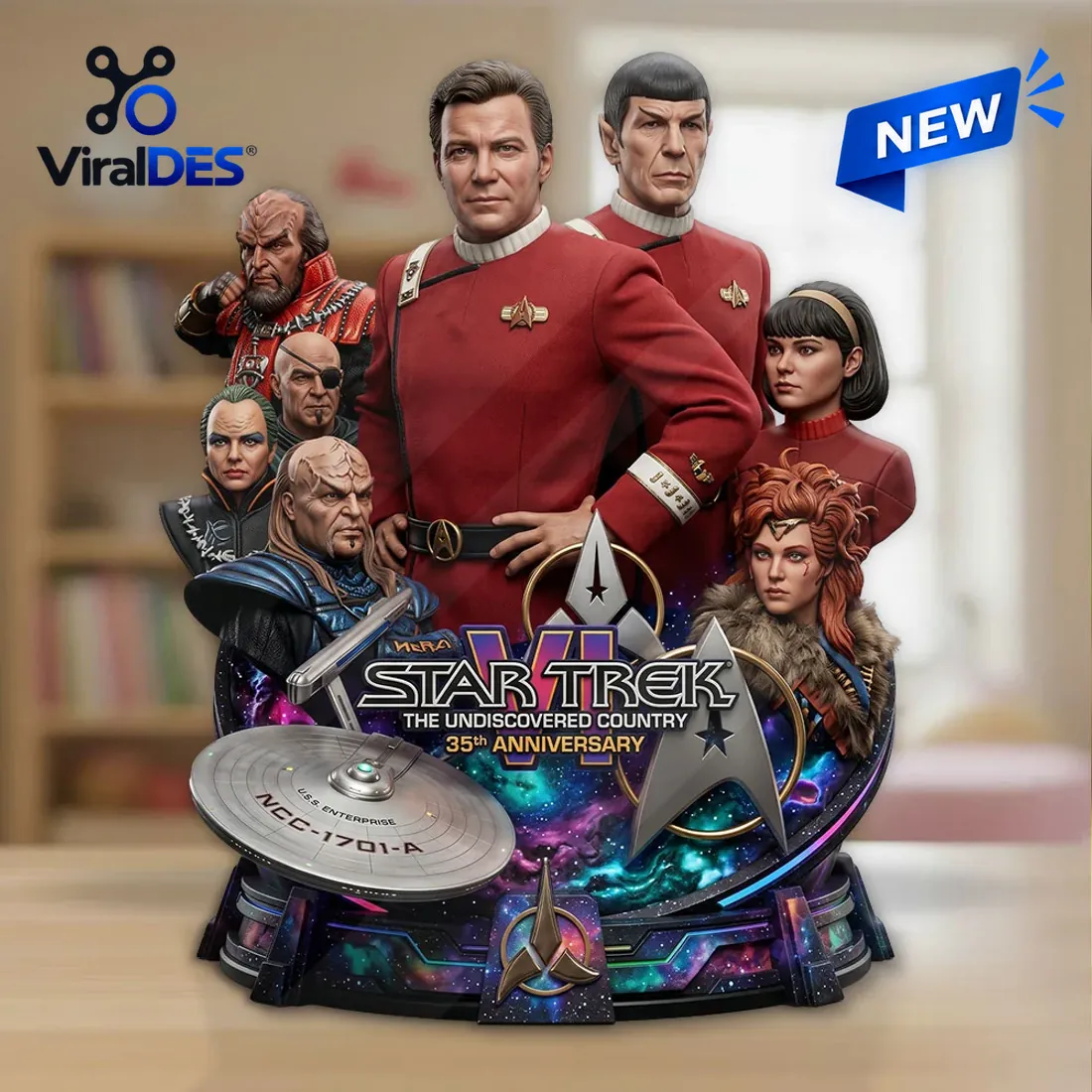 Star Trek VI The Undiscovered Country 35th Anniversary Acrylic Plaque Star Trek VI The Undiscovered Country 35th Anniversary Acrylic Plaque