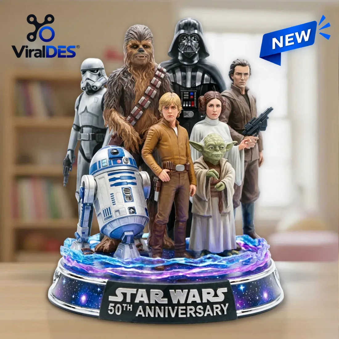 Star Wars 50th Anniversary Acrylic Plaque Star Wars 50th Anniversary Acrylic Plaque