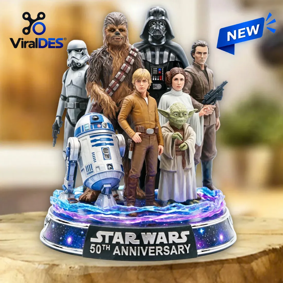 Star Wars 50th Anniversary Acrylic Plaque Star Wars 50th Anniversary Acrylic Plaque