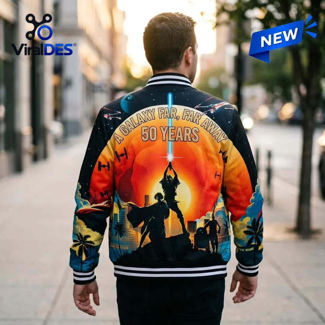 Star Wars 50th Anniversary Darth Vader Baseball Jacket Star Wars 50th Anniversary Darth Vader Baseball Jacket