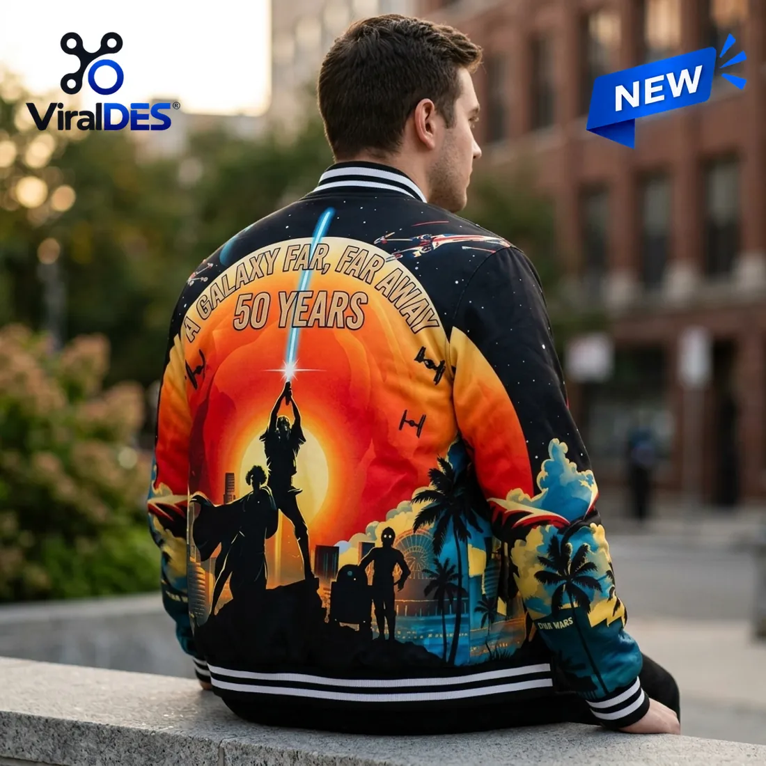 Star Wars 50th Anniversary Darth Vader Baseball Jacket Star Wars 50th Anniversary Darth Vader Baseball Jacket