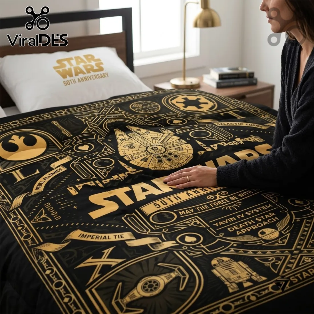 Star Wars 50th Anniversary Millennium Falcon Duvet Set Star Wars 50th Anniversary Millennium Falcon Duvet Set