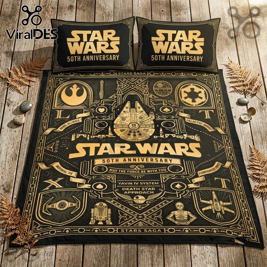 Star Wars 50th Anniversary Millennium Falcon Duvet Set Star Wars 50th Anniversary Millennium Falcon Duvet Set