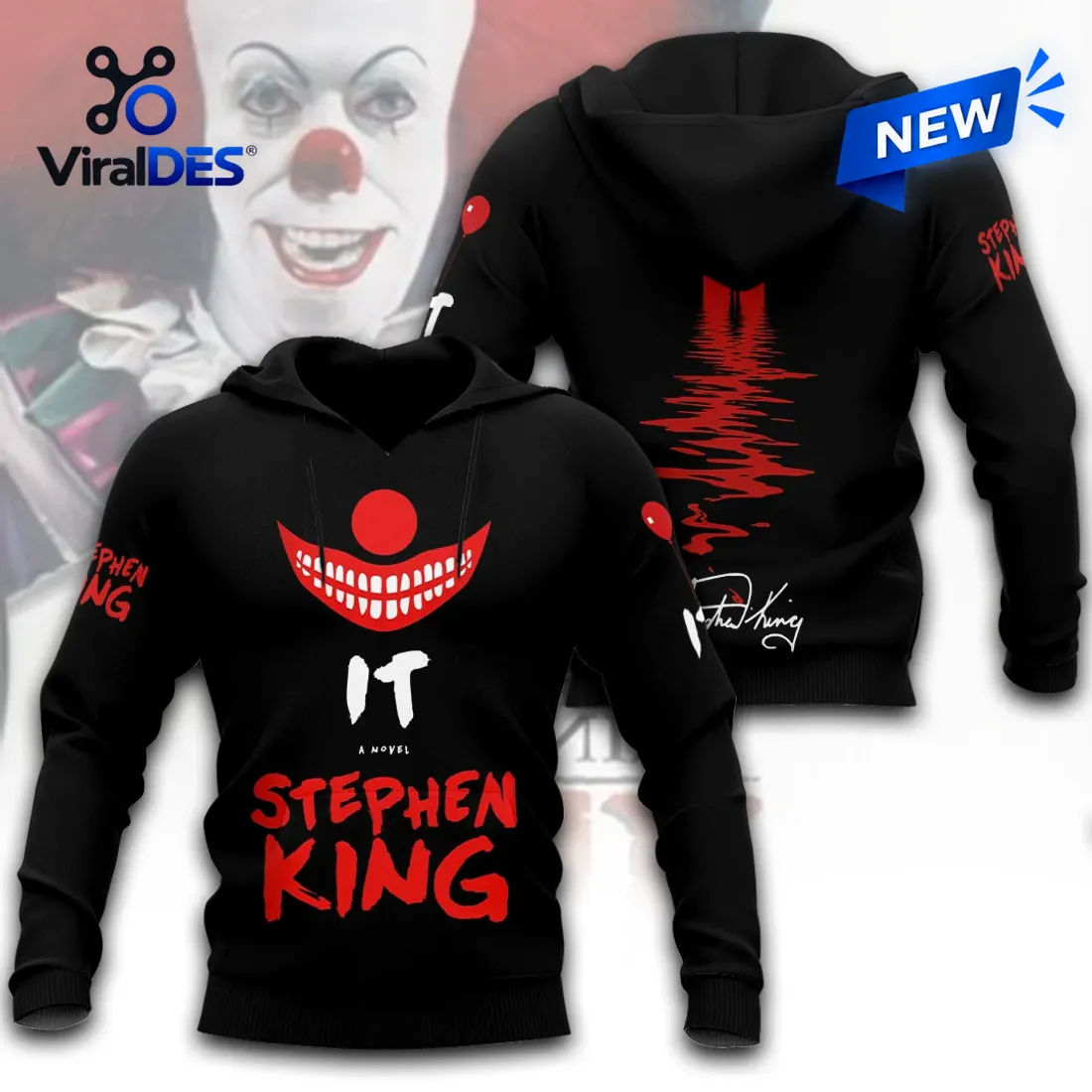 Stephen King IT 40th Anniversary Pullover Hoodie Stephen King IT 40th Anniversary Pullover Hoodie