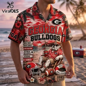 Georgia Bulldogs NFL Floral Hawaiian Shirt